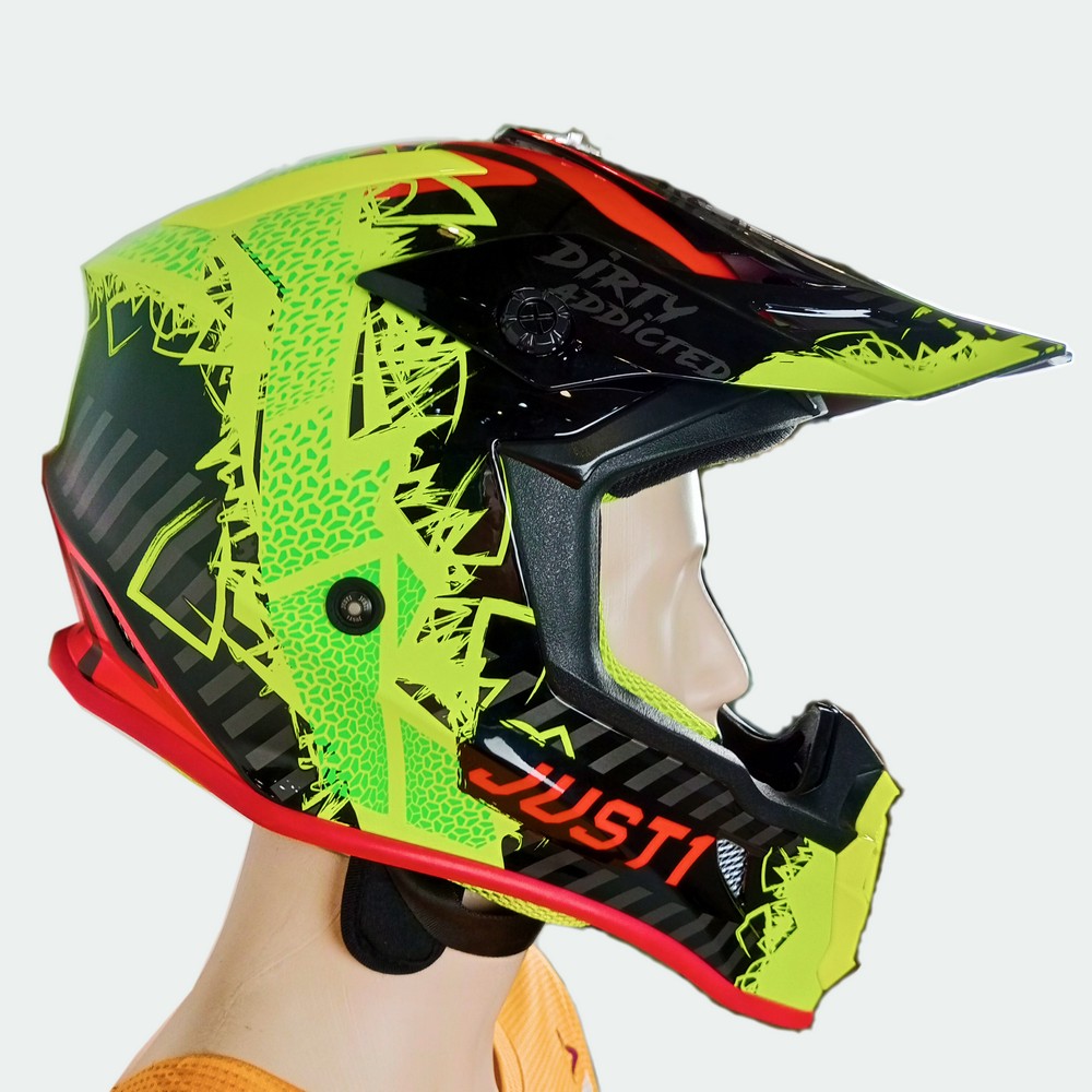 J38 Mask Hi-Vis желтый, красный, черный глянцевый_8