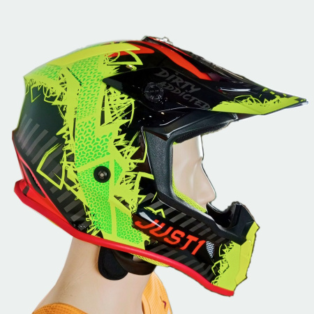 J38 Mask Hi-Vis желтый, красный, черный глянцевый_8